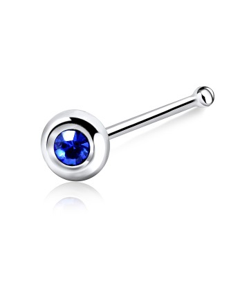 Stone Ball Silver Bone Nose Stud NSKD-19